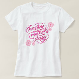 CAMISETA DIA FELIZ DA MÃE DESIGN MODERNO