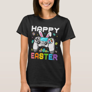 Camiseta Dia feliz da Páscoa para garotos jogadores de vide