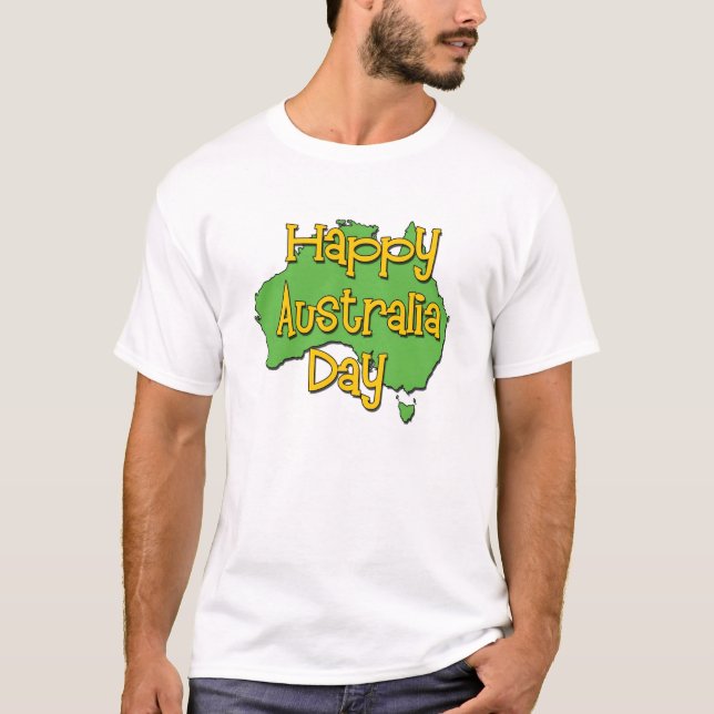 Camiseta dia feliz de Austrália (Frente)