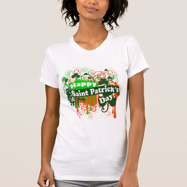 Camiseta Dia feliz de Patricks do santo (Frente)