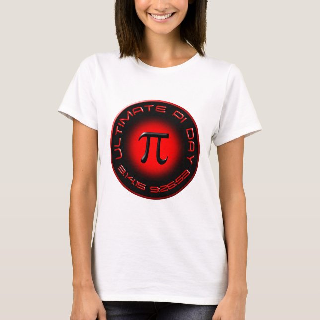 Camiseta Dia final 2015 do Pi 3.14.15 9:26: 53 (vermelho) (Frente)