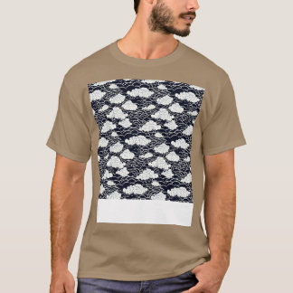 Camiseta Dia Flutuante de Paisagem do Céu Invisível na Nuve