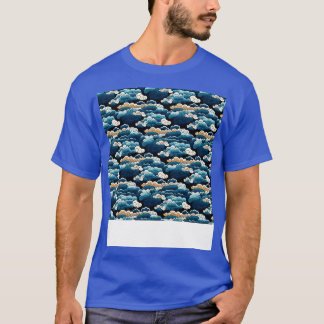 Camiseta Dia Flutuante de Paisagem do Céu Invisível na Nuve