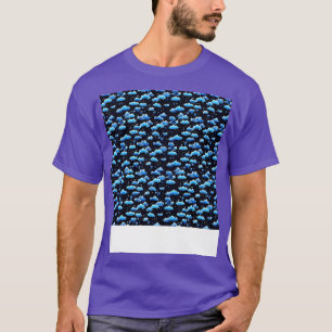 Camiseta Dia Flutuante de Paisagem do Céu Invisível na Nuve