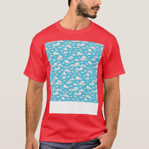 Camiseta Dia Flutuante de Paisagem do Céu Invisível na Nuve