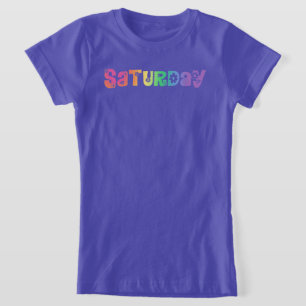 Camiseta Dia Gelado Da Semana Sábado