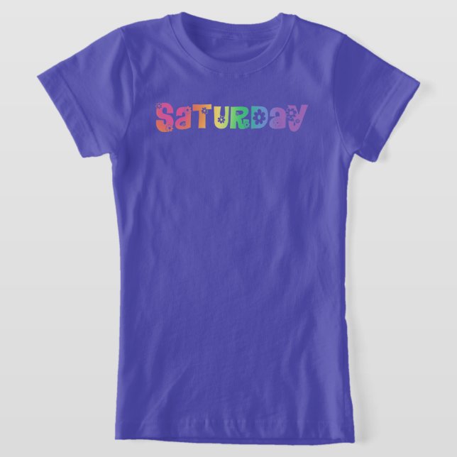 Camiseta Dia Gelado Da Semana Sábado (Postura )