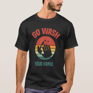 Camiseta Dia Global de Lavagem de Mão Vá Lavar Suas Mãos