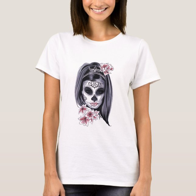 Camiseta Dia Gráfico das Mulheres Mortas (Frente)
