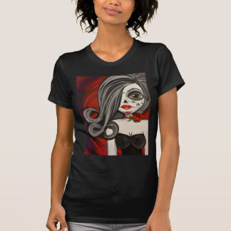 Camiseta Dia grande da arte do olho do crânio inoperante do
