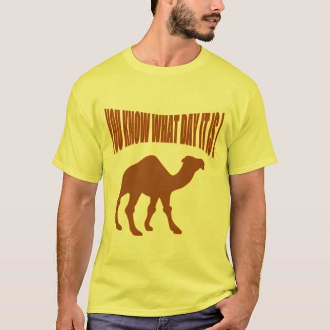 Camiseta dia hump hump com um toque (Frente)