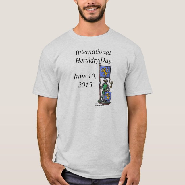 Camiseta Dia internacional 2015 da heráldica (Frente)