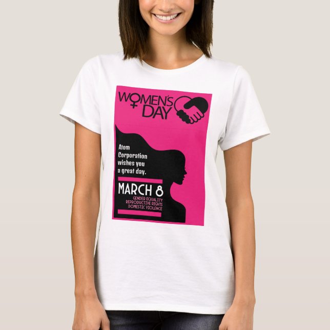 Camiseta Dia Internacional da Mulher (Frente)