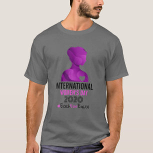 Camiseta Dia Internacional da Mulher 2020 cada um por igual