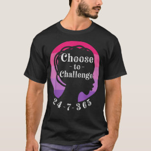 Camiseta Dia Internacional da Mulher 2022 Escolha desafiar