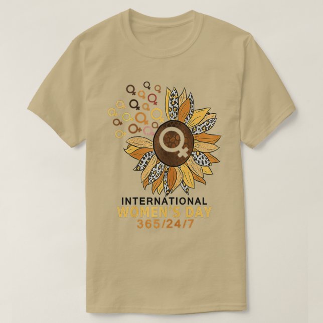 Camiseta Dia Internacional da Mulher 2022 Igualdade entre H (Frente do Design)