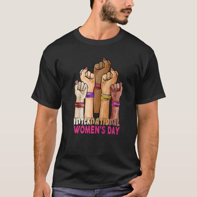 Camiseta Dia Internacional da Mulher 2022 Igualdade entre H (Frente)