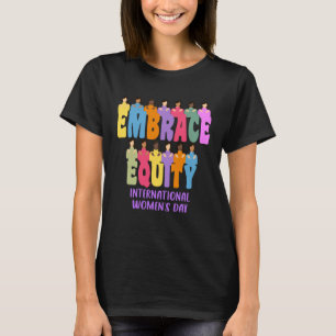 Camiseta Dia Internacional da Mulher 2023 Abrace a Igualdad