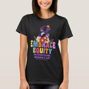 Camiseta Dia Internacional da Mulher 2023 Abrace a Igualdad