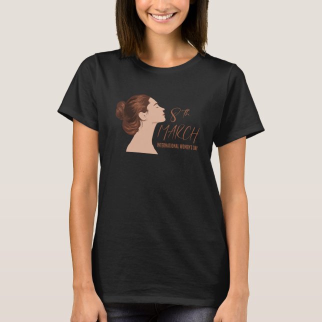 Camiseta Dia Internacional da Mulher 2023 Mulheres no poder (Frente)