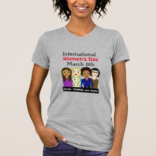 Camiseta Dia Internacional da Mulher 8 de março (Frente)
