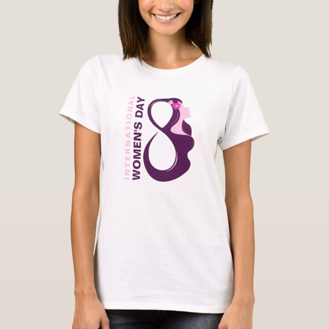 Camiseta Dia Internacional da Mulher 8 de Março (Frente)