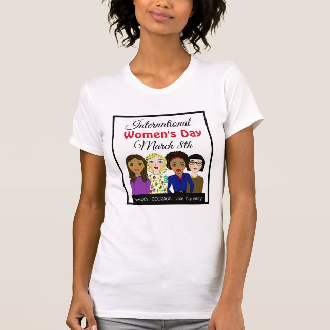 Camiseta Dia Internacional da Mulher 8 de março (Frente)