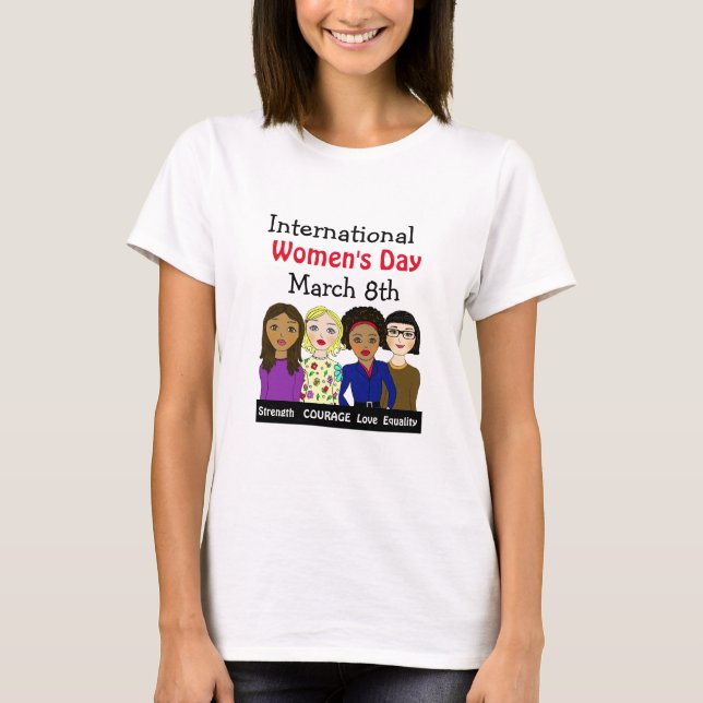 Camiseta Dia Internacional da Mulher 8 de março (Frente)