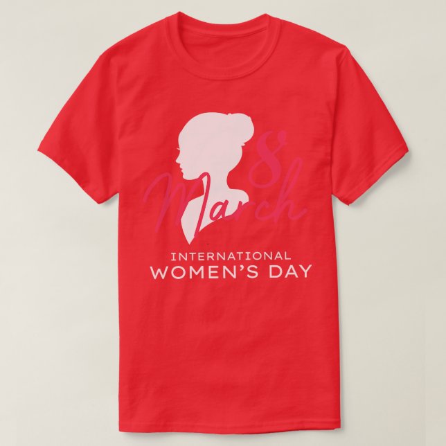 Camiseta Dia Internacional da Mulher, 8 de março de 2021 (Frente do Design)