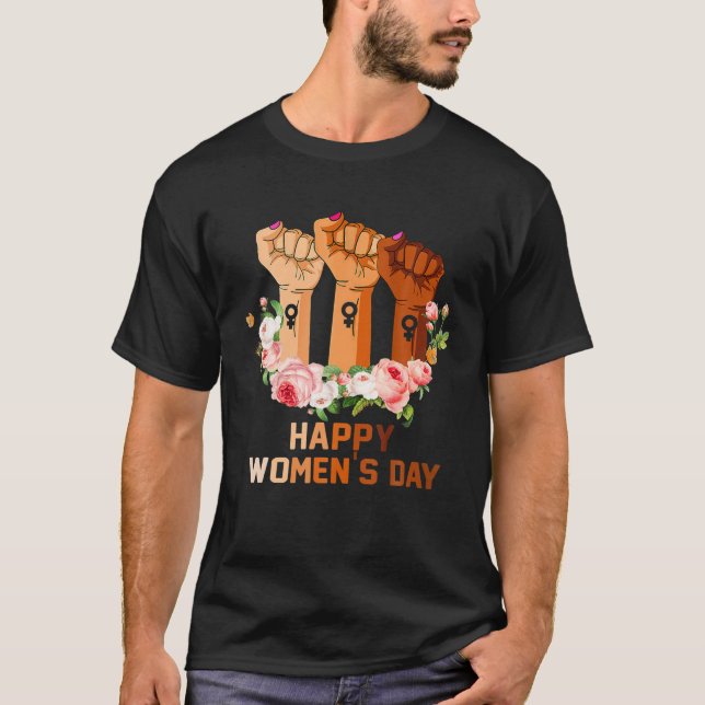 Camiseta Dia Internacional da Mulher 8 de março de 2022 Fem (Frente)