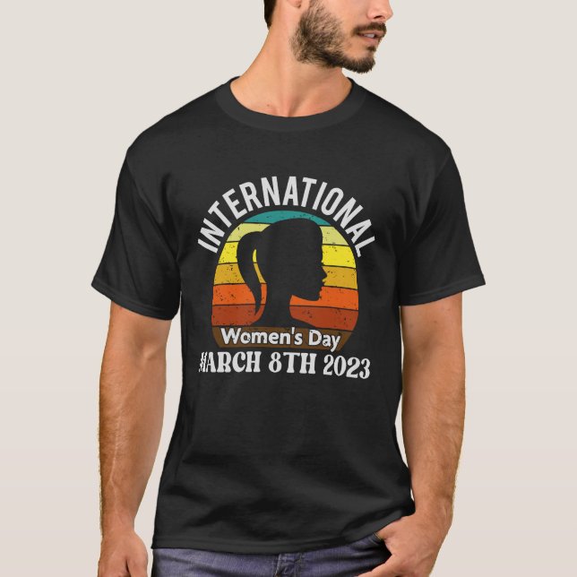 Camiseta Dia Internacional da Mulher 8 de março de 2023 Per (Frente)