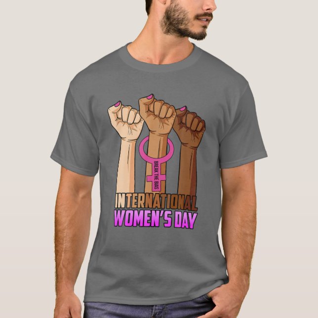 Camiseta Dia Internacional da Mulher 8 de março Dia 2 (Frente)