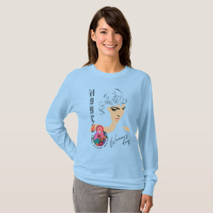 Camiseta Dia Internacional da Mulher Capa longa feminina