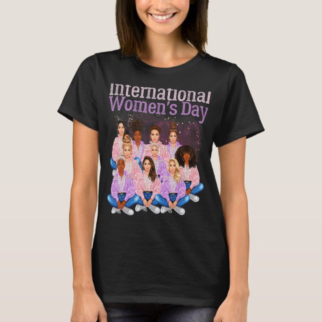Camiseta Dia Internacional da Mulher História Mês de Amor (Frente)