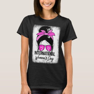 Camiseta Dia Internacional da Mulher Manchada 8 de março da