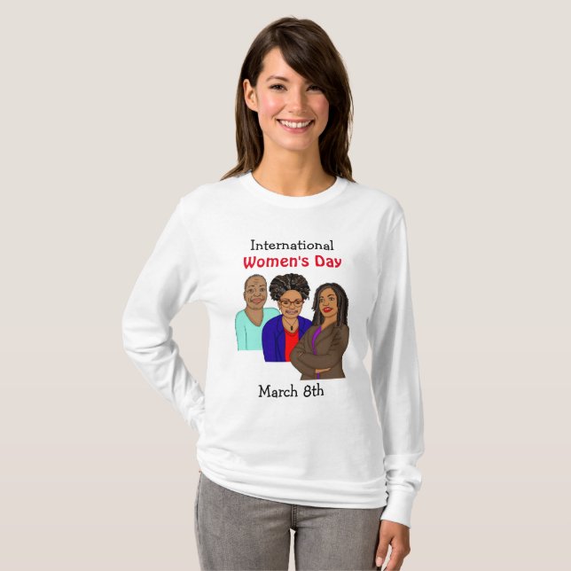 Camiseta Dia Internacional da Mulher - Marcy 8º (Frente Completa)