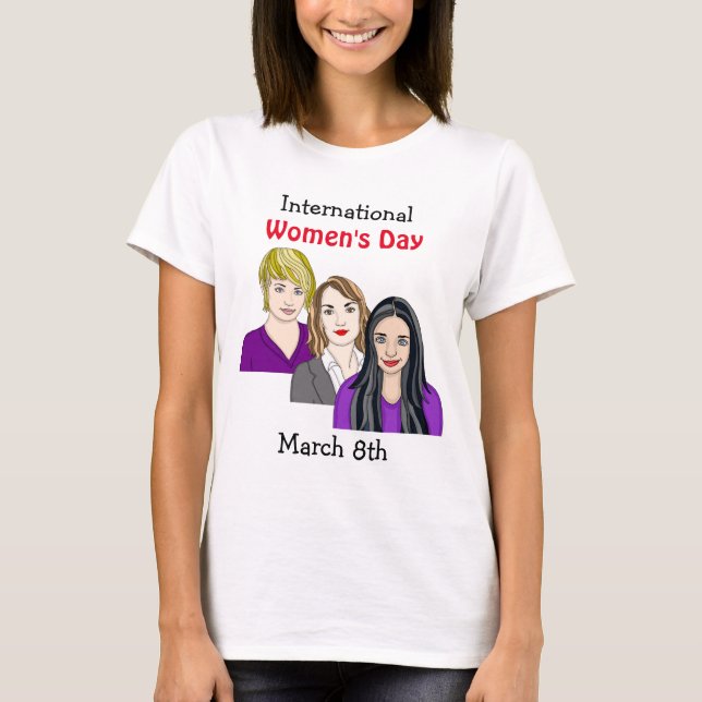 Camiseta Dia Internacional da Mulher - Marcy 8º (Frente)