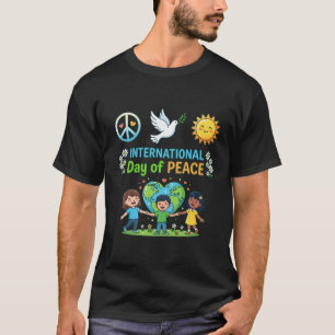 Camiseta Dia Internacional da Paz Unidade Corações & Sorris