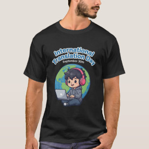 Camiseta Dia Internacional da Tradução 30 de Setembro Fofo