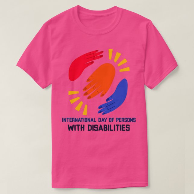 Camiseta Dia Internacional das Pessoas com Deficiência 8 (Frente do Design)