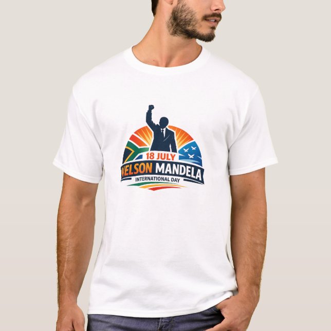Camiseta Dia Internacional de Nelson Mandela (Frente)