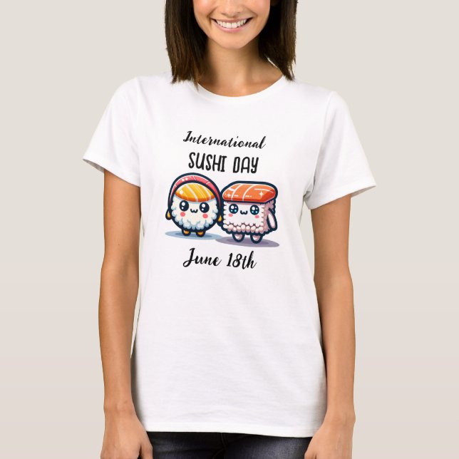 Camiseta Dia Internacional de Sushi _ 18 de junho (Frente)