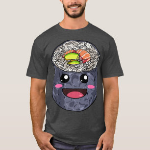 Camiseta Dia Internacional de Sushi Maki Salmon Avocado Rol