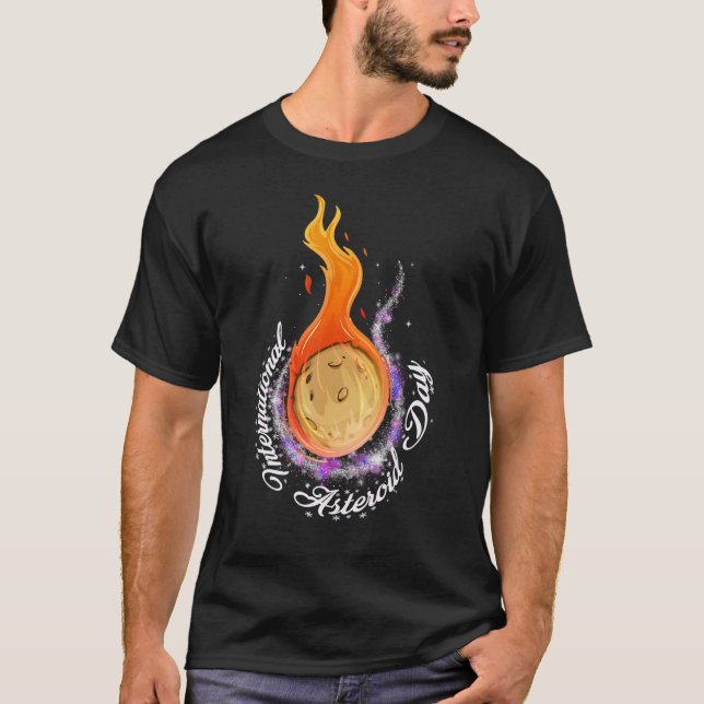 Camiseta Dia Internacional do Asteroide 30 de junho (Frente)