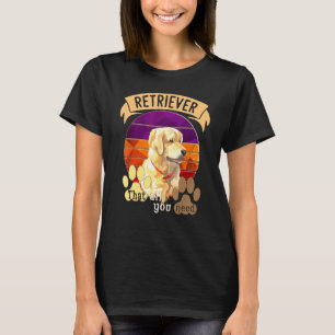 Camiseta Dia Internacional do Cão Com Arte do Retrieve Dour