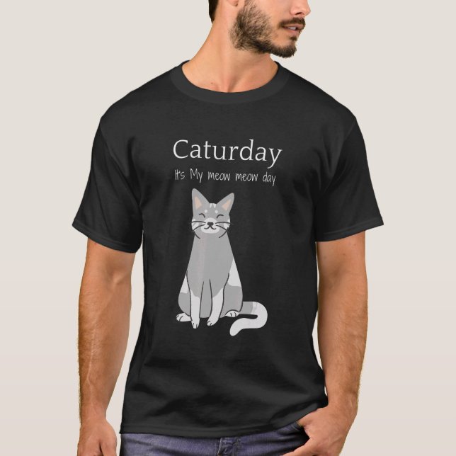 Camiseta Dia internacional do Caturday para as vacas (Frente)