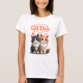 Camiseta dia internacional do gato