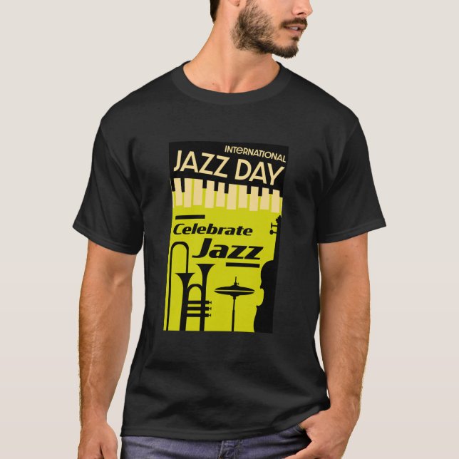 Camiseta Dia Internacional do Jazz 30 de abril (Frente)