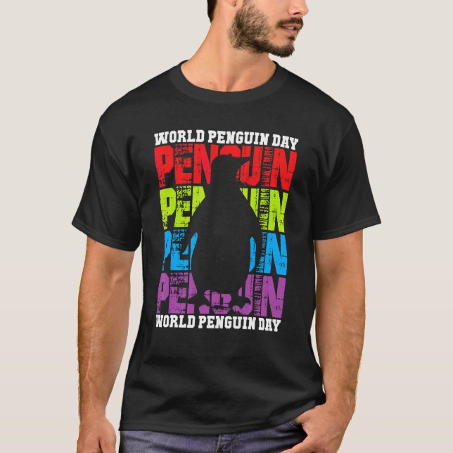 Camiseta Dia Internacional do Pinguim 1 (Frente)