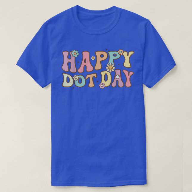 Camiseta Dia Internacional do Ponto 2022, Groovy Dot Day Gi (Frente do Design)